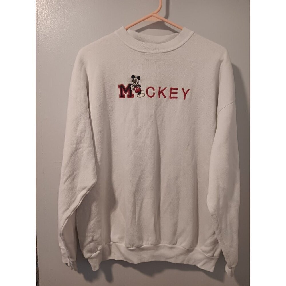 Men's XL Mickey Unlimited 90S Disney Embroidered Jerry Leigh Sweatshirt
